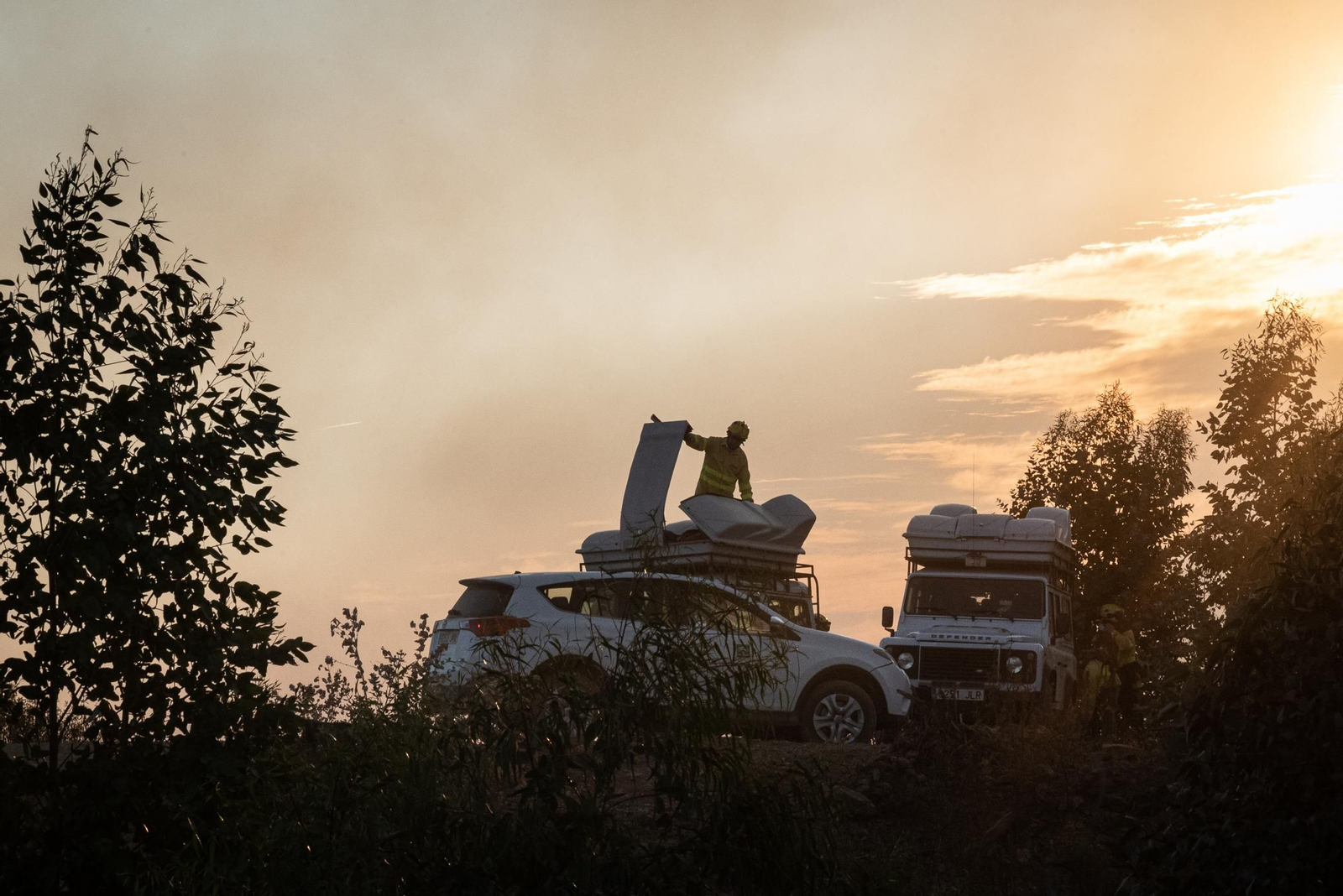 Imágenes del incendio en La Zarza