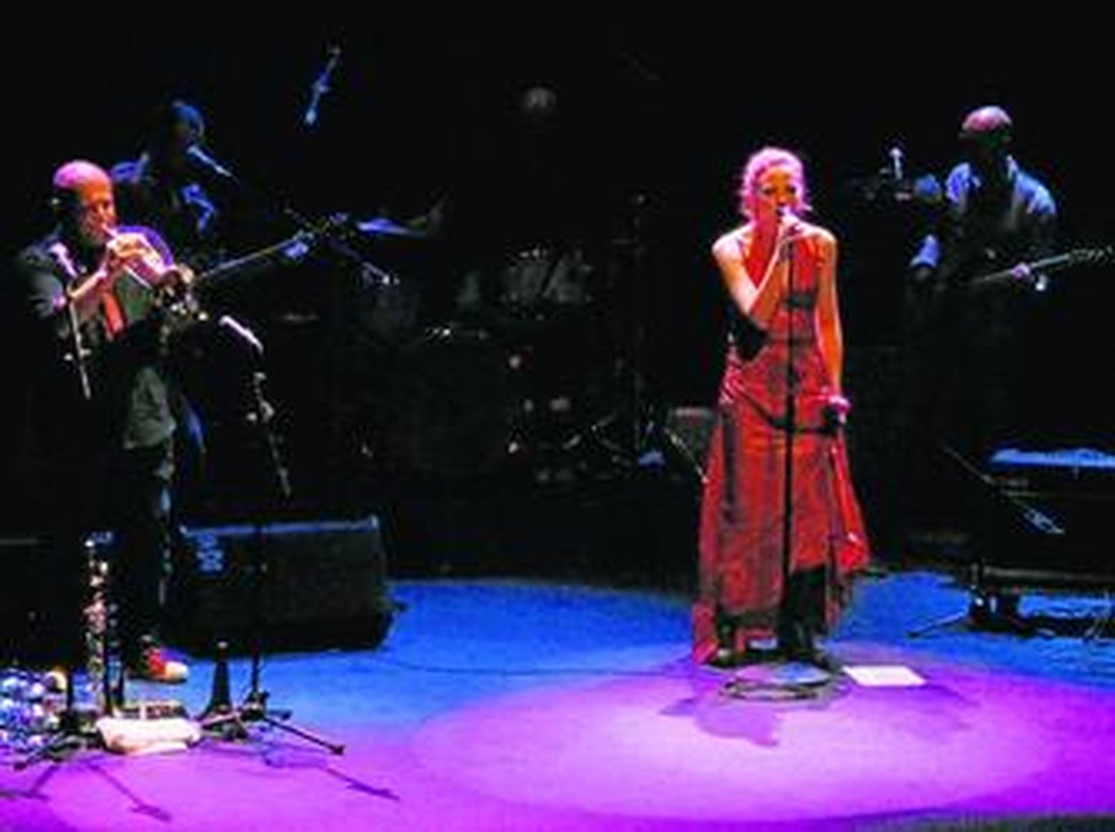 El grupo Marlango, durante la actuación que ofreció el pasado sábado en el Teatro de Las Cortes.