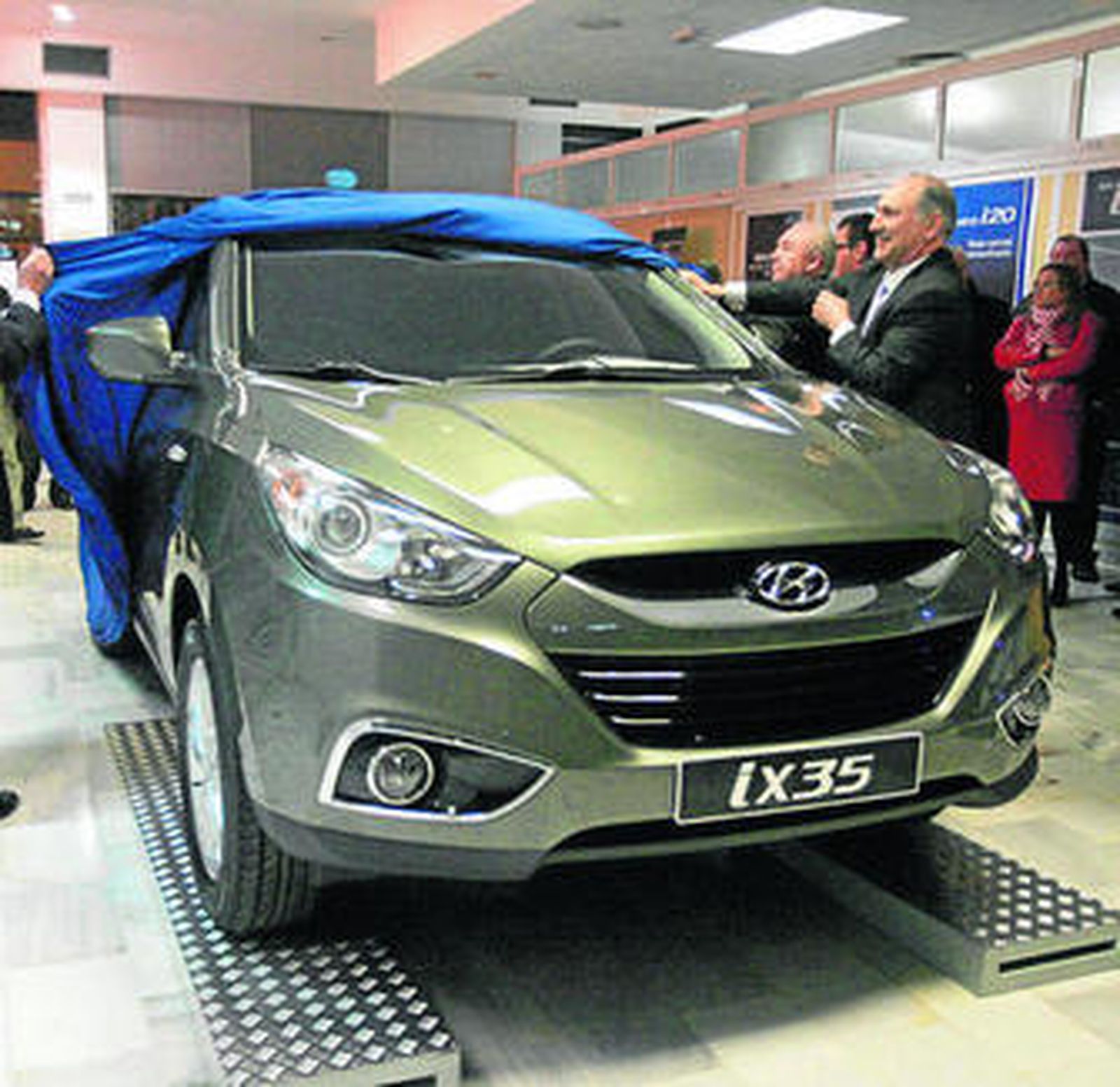 Imagen de la presentación, ayer, del nuevo Hyundai ix35.