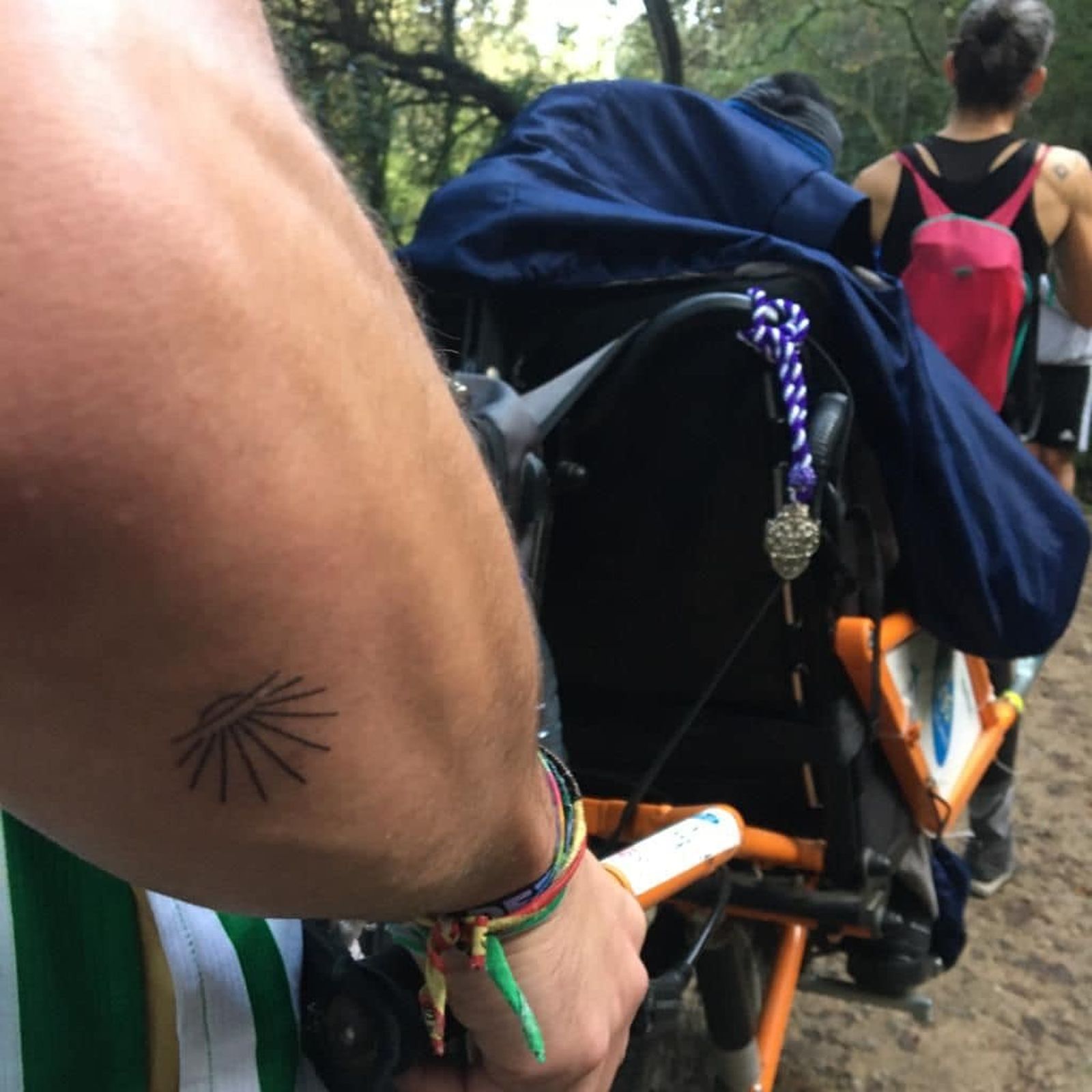 Un momento del camino.