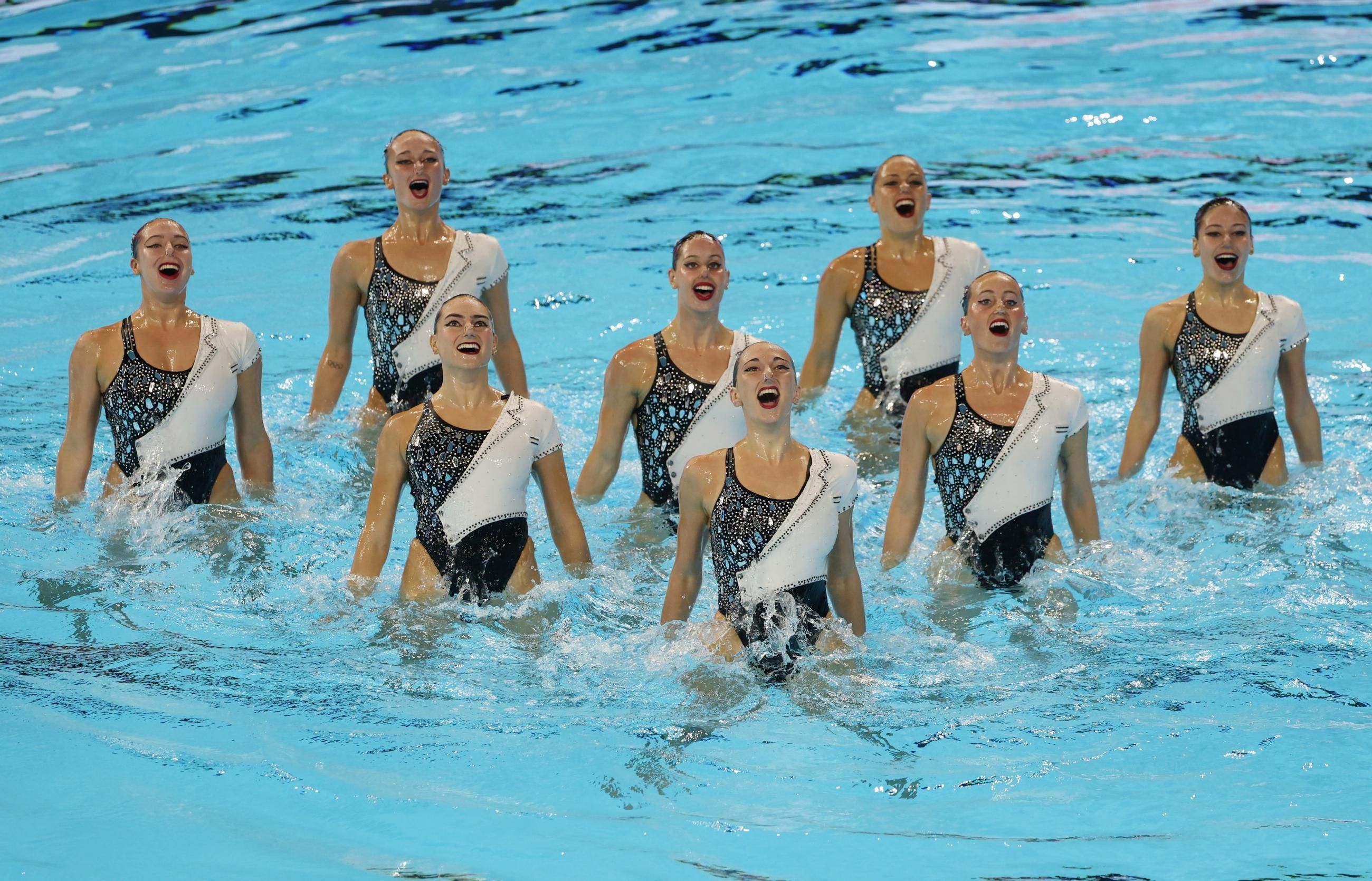 España se cuelga también el bronce en la rutina técnica por equipos