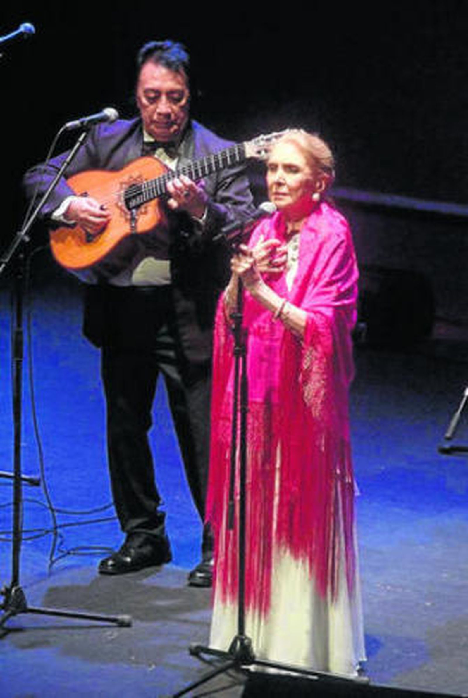 María Dolores Pradera durante su actuación del pasado sábado.