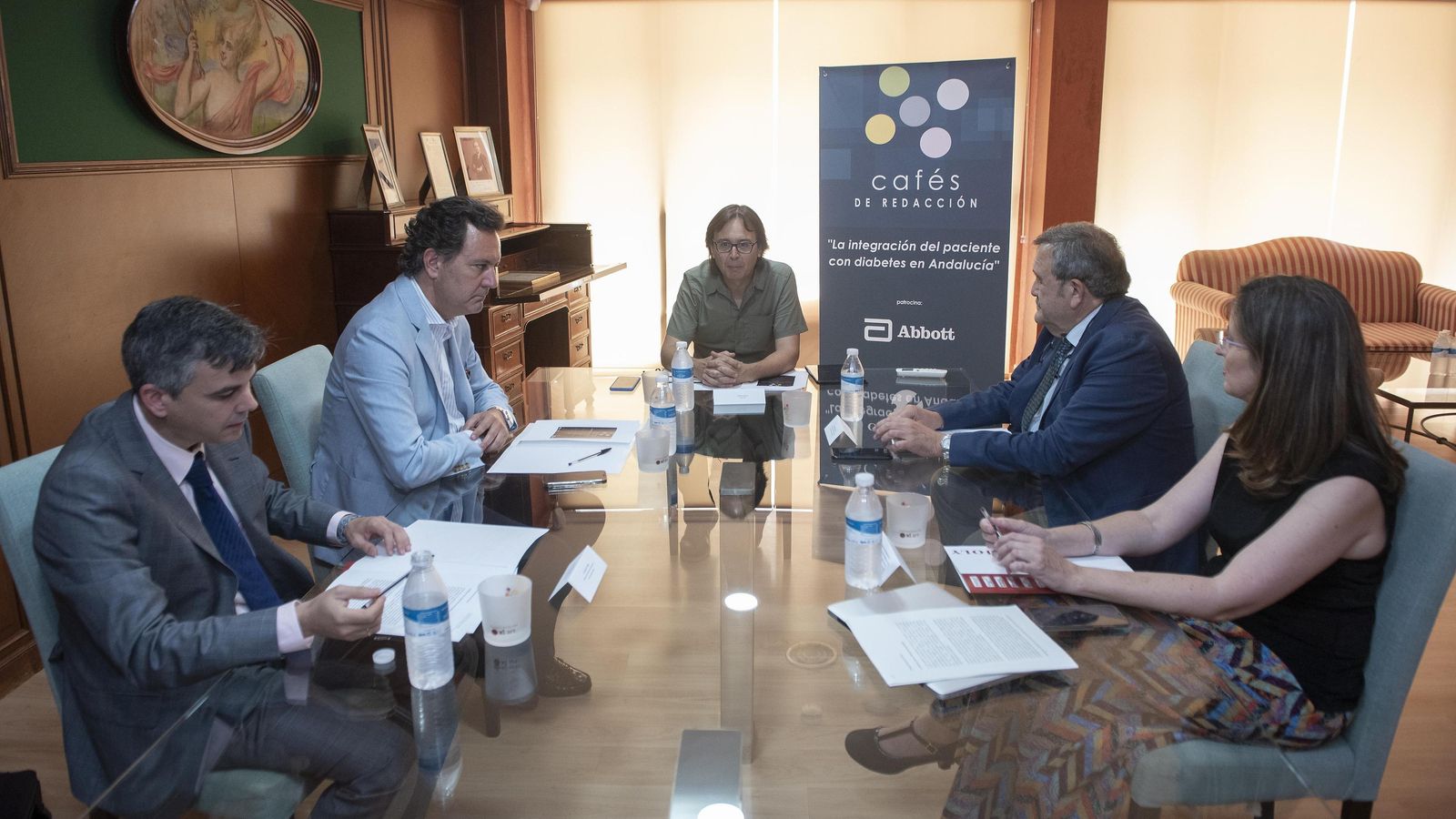 Los cuatro expertos durante su participación en el coloquio celebrado en la sede de Diario de Sevilla.