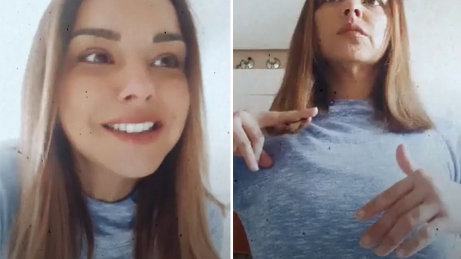 Chenoa, cortándose el pelo.