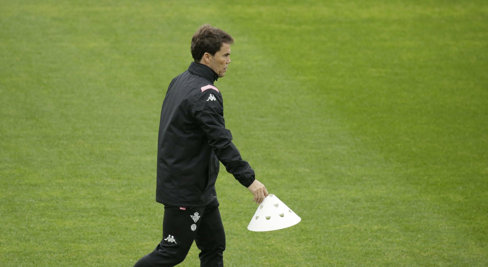 Rubi, durante un entreno en la ciudad deportiva Luis del Sol.