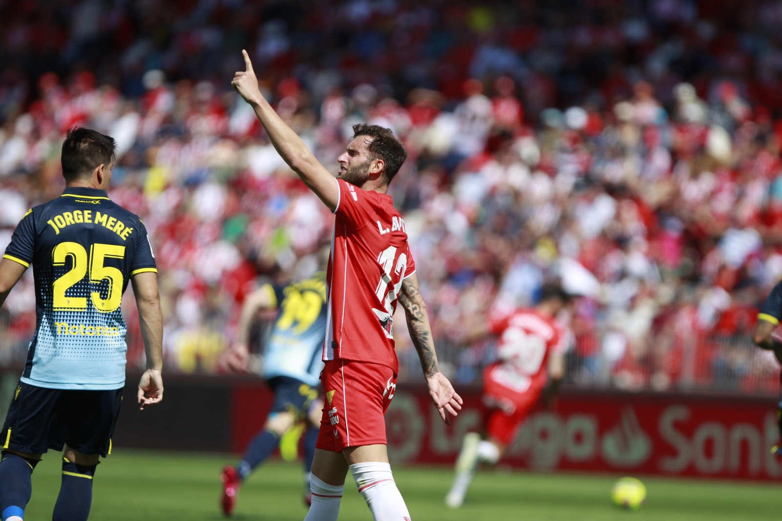 Imágenes del partido de la Liga Santander U.D. Almería-Cádiz C.F.