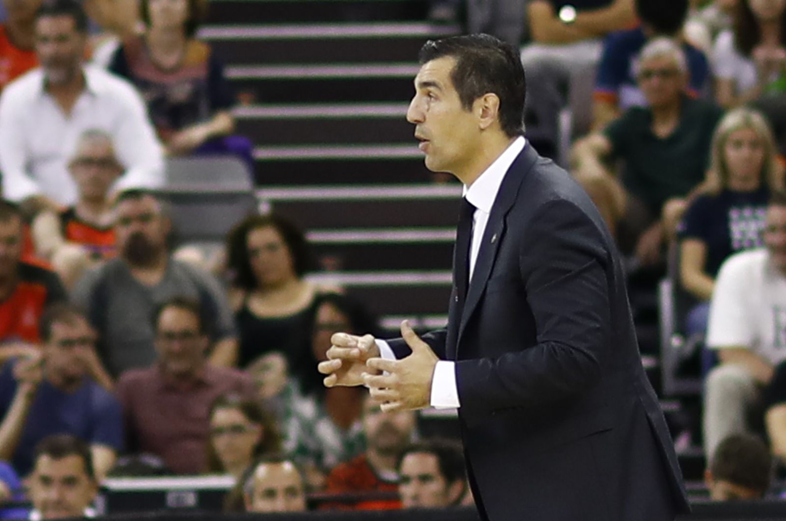 Pin, durante el partido ante el Casademont Zaragoza