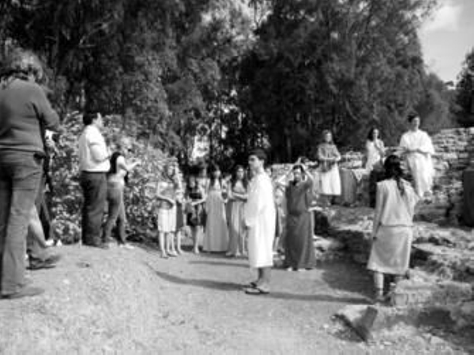 Un grupo de estudiantes en una de las recreaciones.