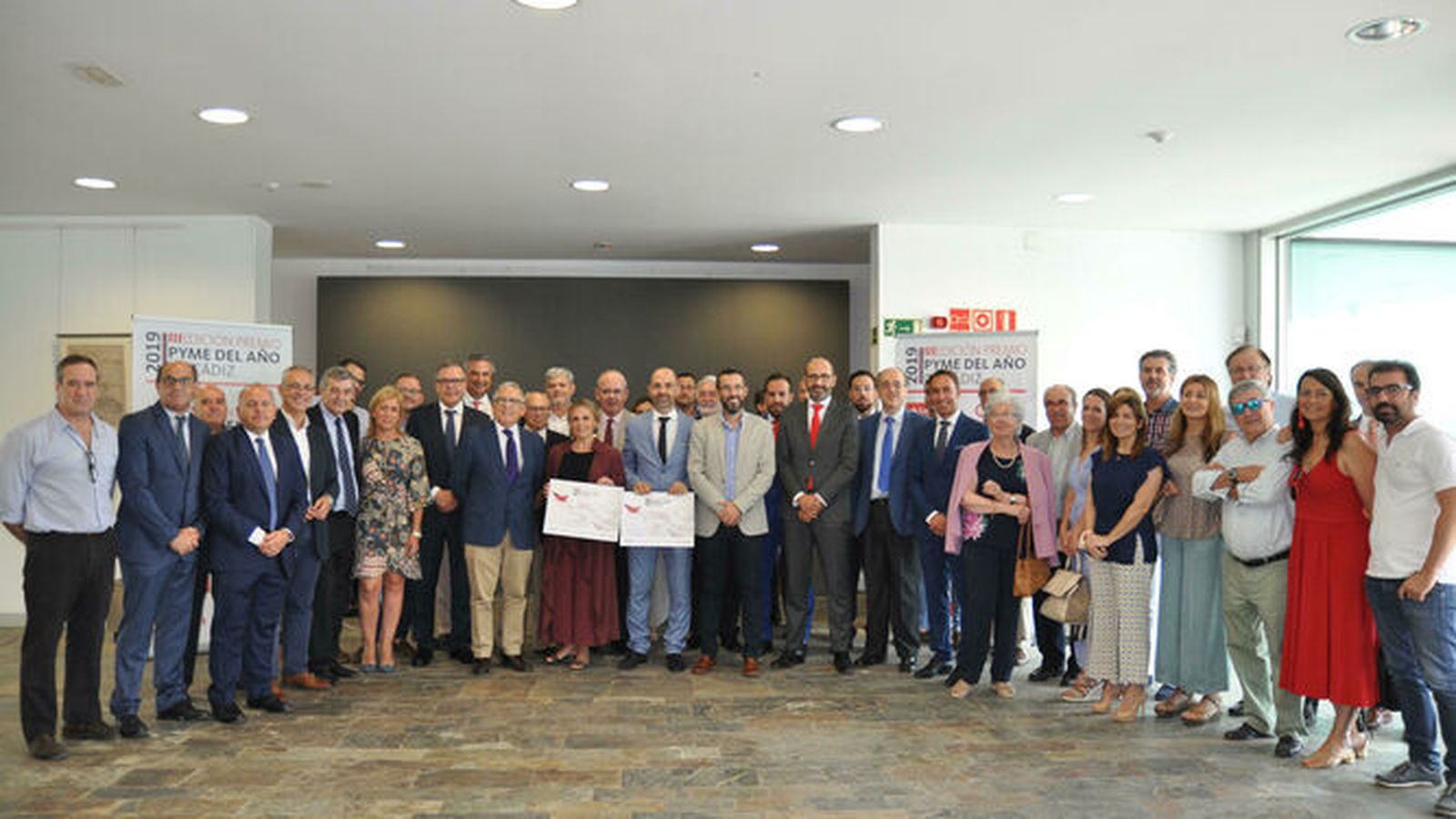 Entrega del premio a la mejor pyme gaditana de 2019.