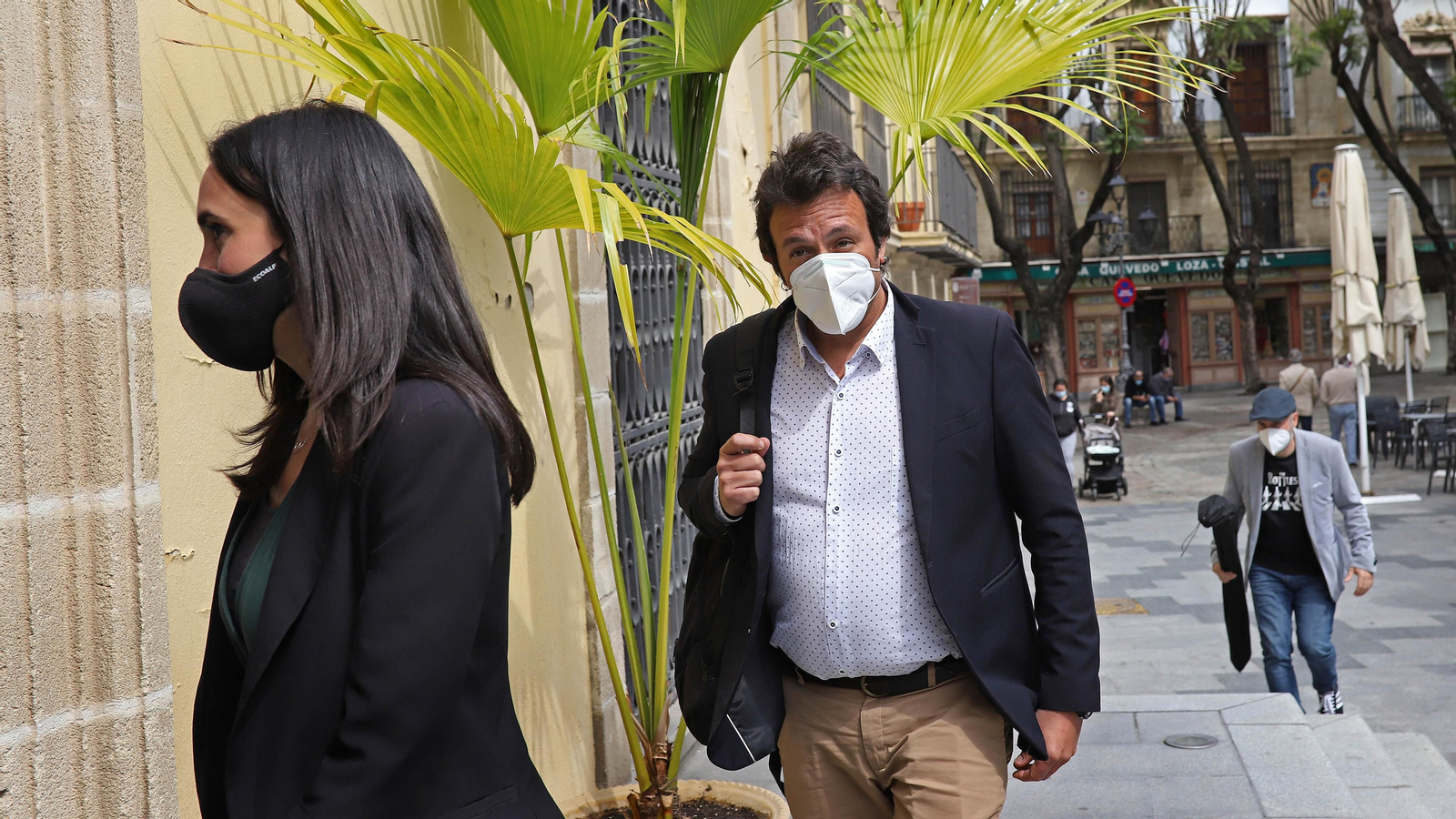 Kichi visita al ayuntamiento de Jerez