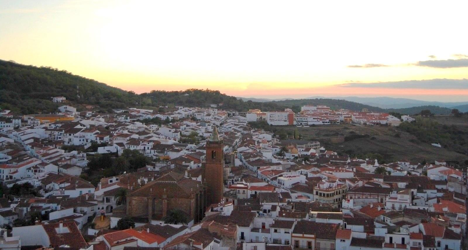 Vista aérea del municipio de Aracena