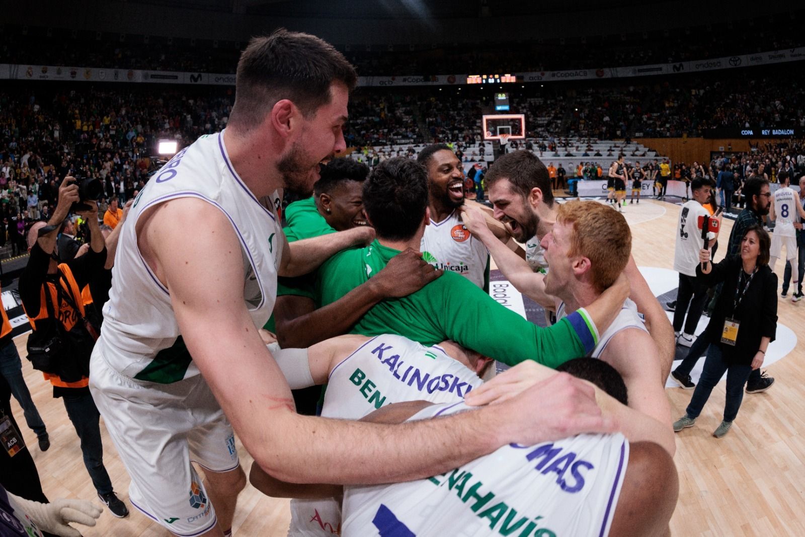 La celebración del Unicaja como campeón de la Copa del Rey, en imágenes