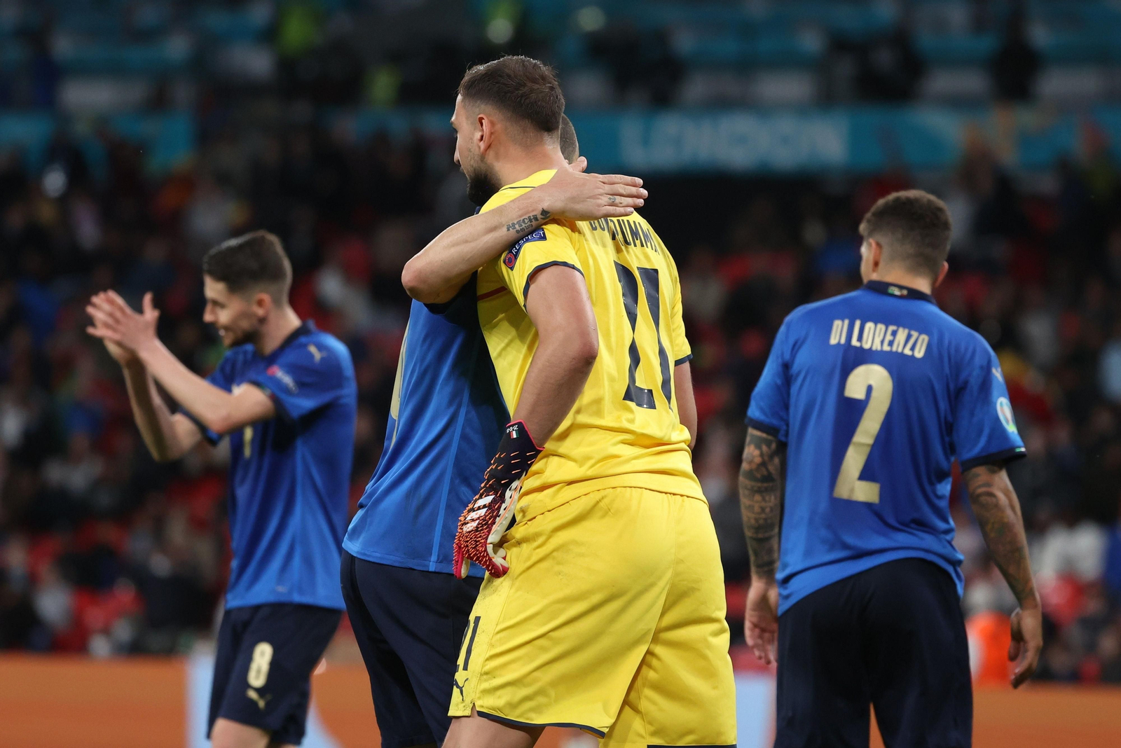 Las imágenes de la semifinal Italia-España de Eurocopa