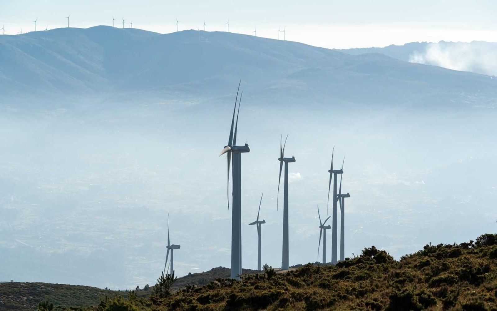 Parque eólico en la provincia Almería.