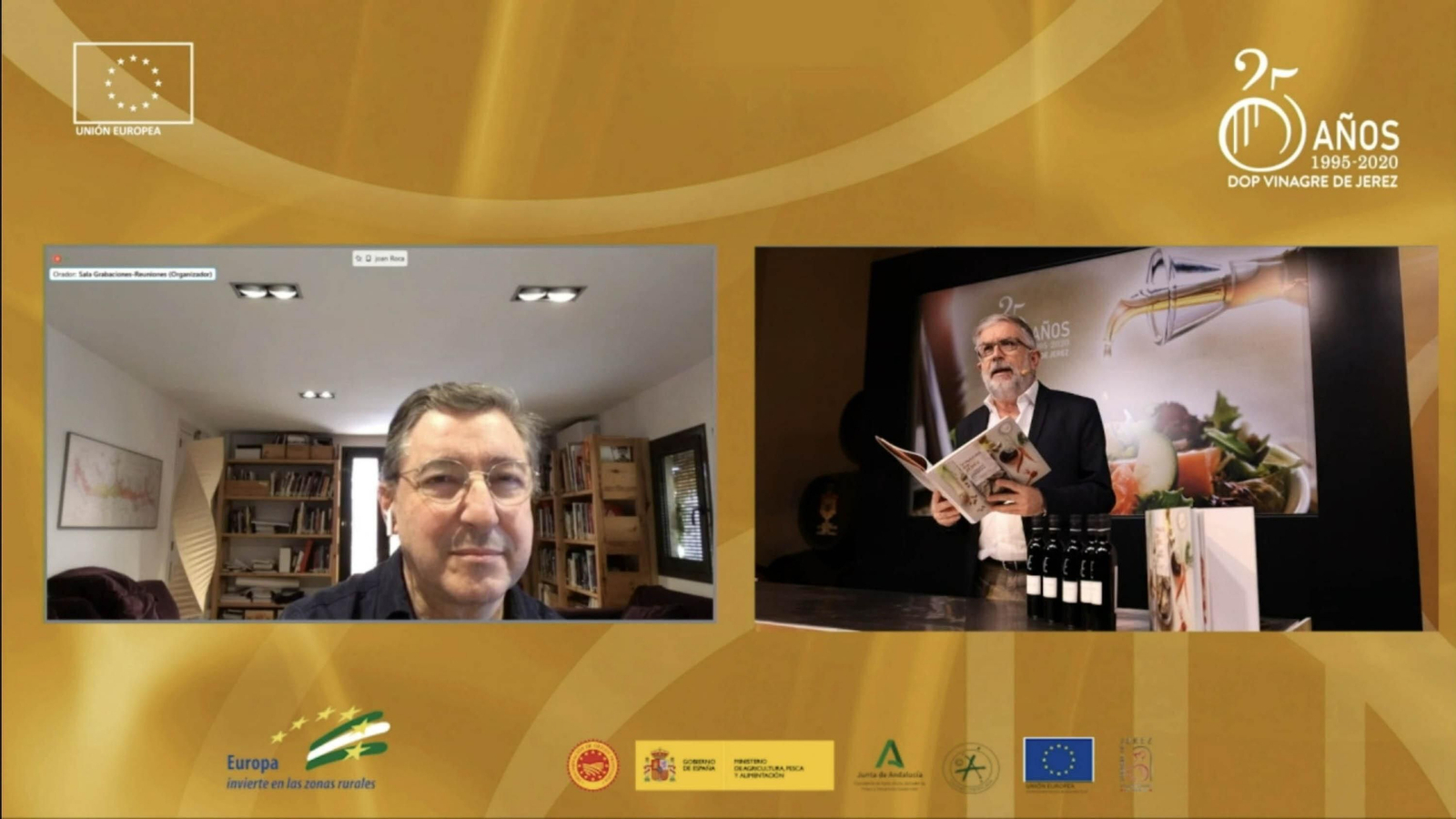 Un momento de la conexión con Joan Roca. Un momento de la conexión con Joan Roca.