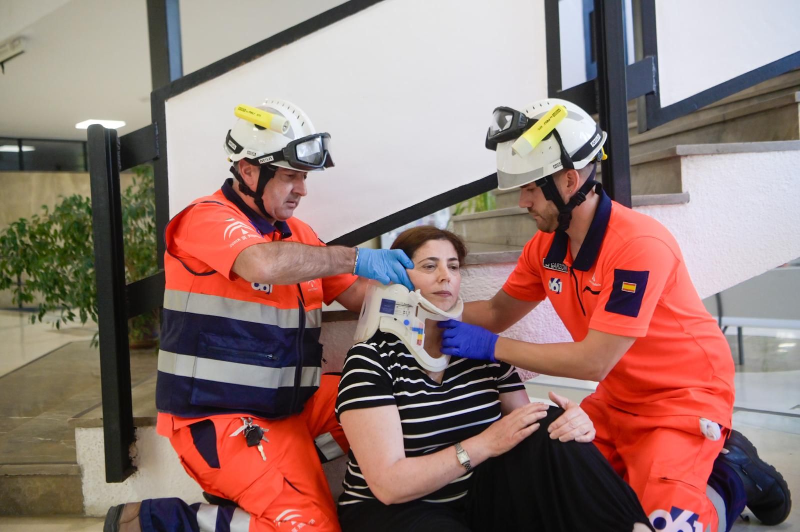 Simulacro en la Facultad de Ciencias de la Universidad de Granada