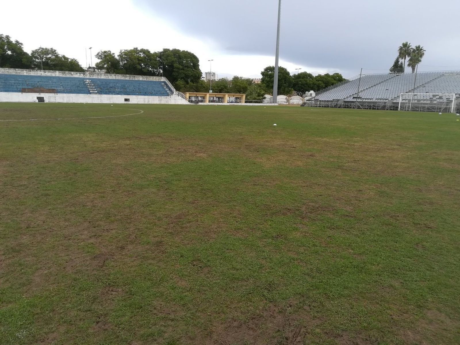 Aspecto que presentaba La Juventud el domingo después del partido del Industrial y antes del choque del Xerez CD.