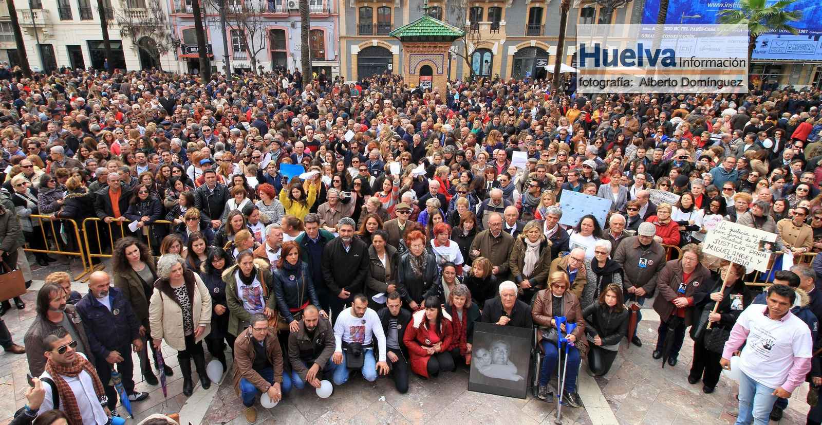 Imágenes de la manifestación contra la derogación de la prisión permanente revisable celebrada en Huelva