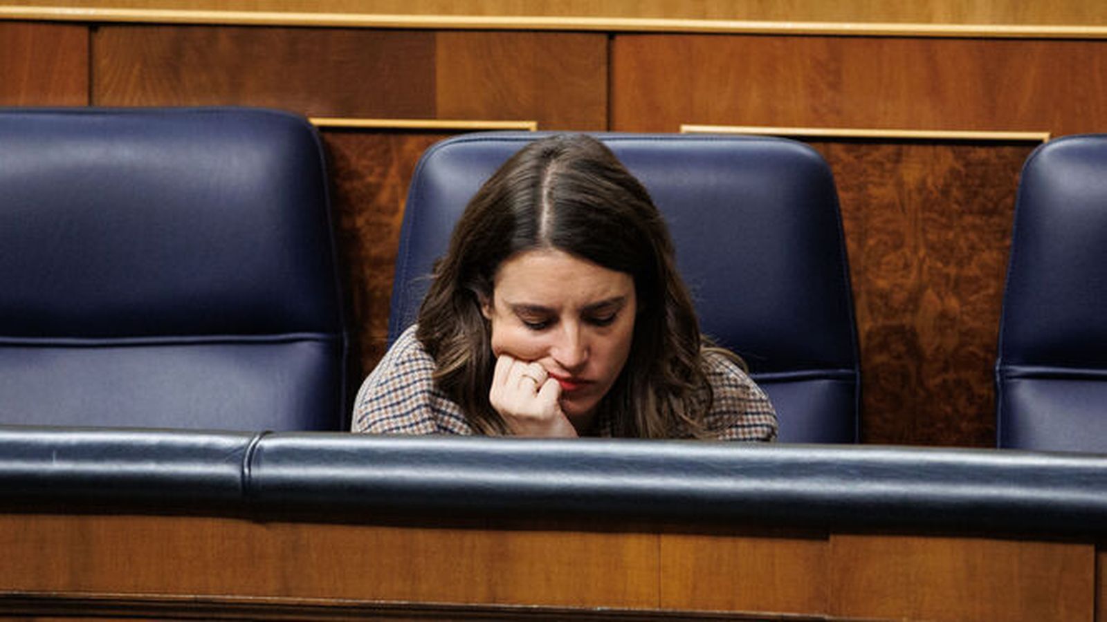 Irene Montero, en el Banco Azul.