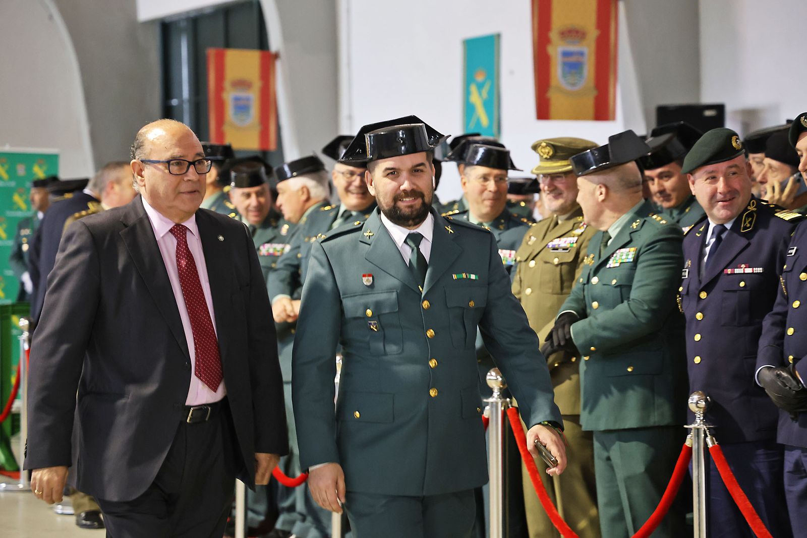 Imágenes de la jura del cargo de Julio Serrano Checa como Jefe de la Comandancia de la Guardia Civil de Huelva