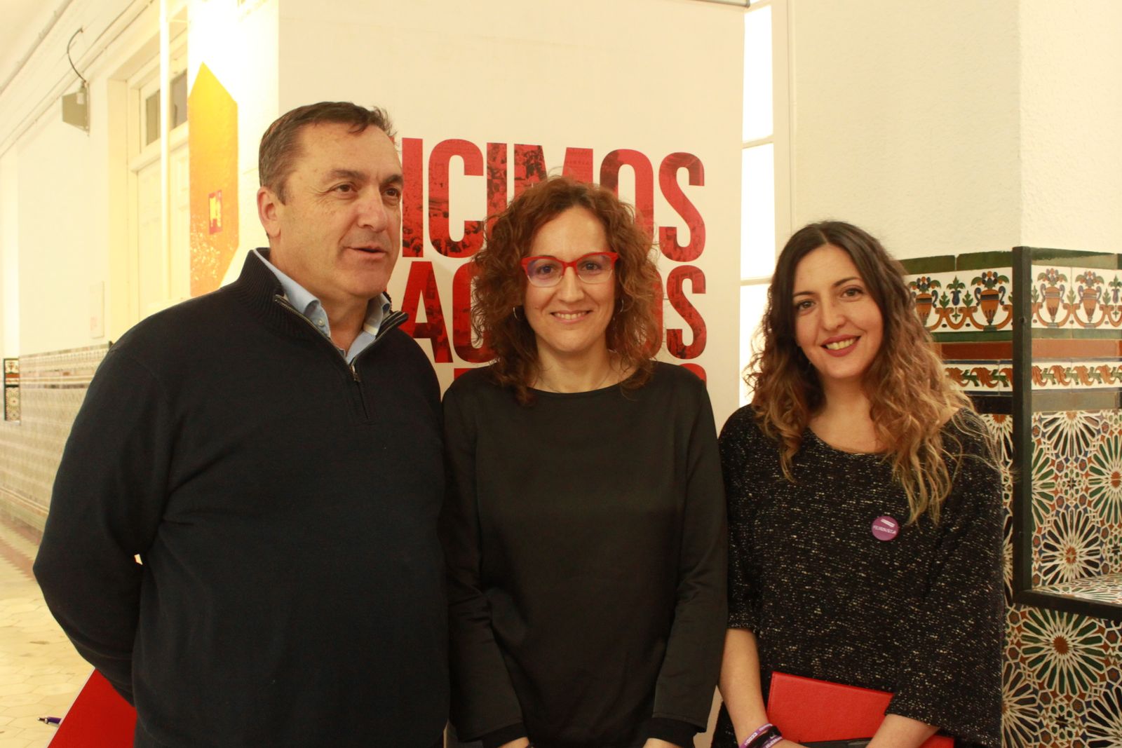 Fernando Cubillo, Nuria López y Saray Pineda.