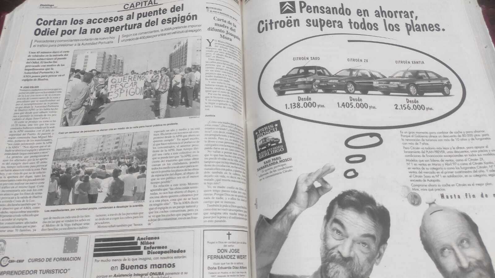 Cortan los accesos al puente del Odiel