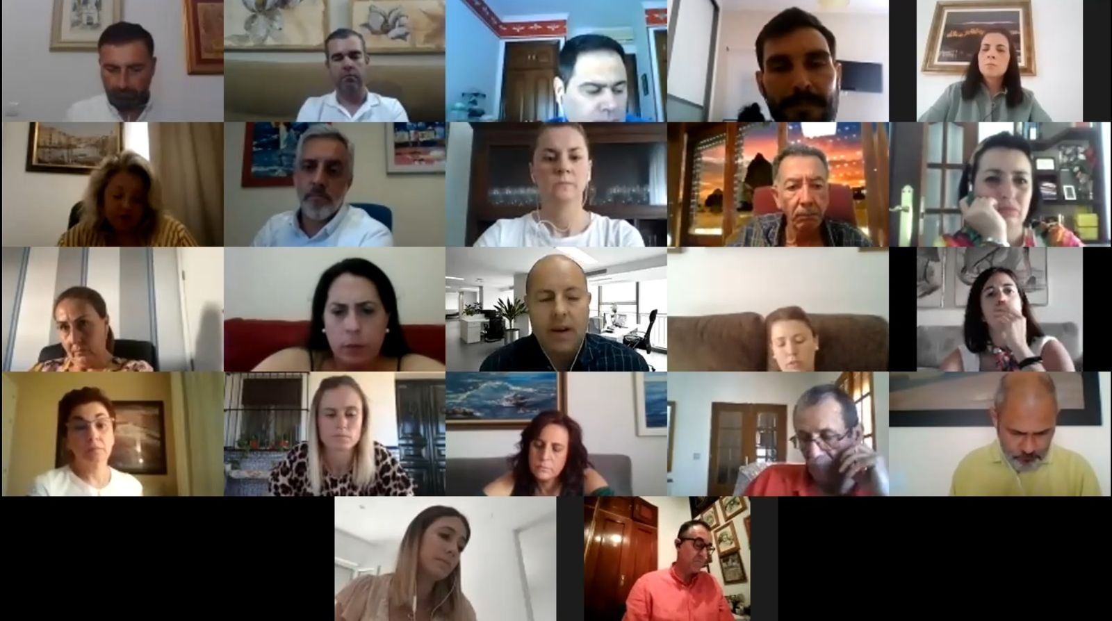 Videoconferencia del Pleno del Ayuntamiento de Moguer.