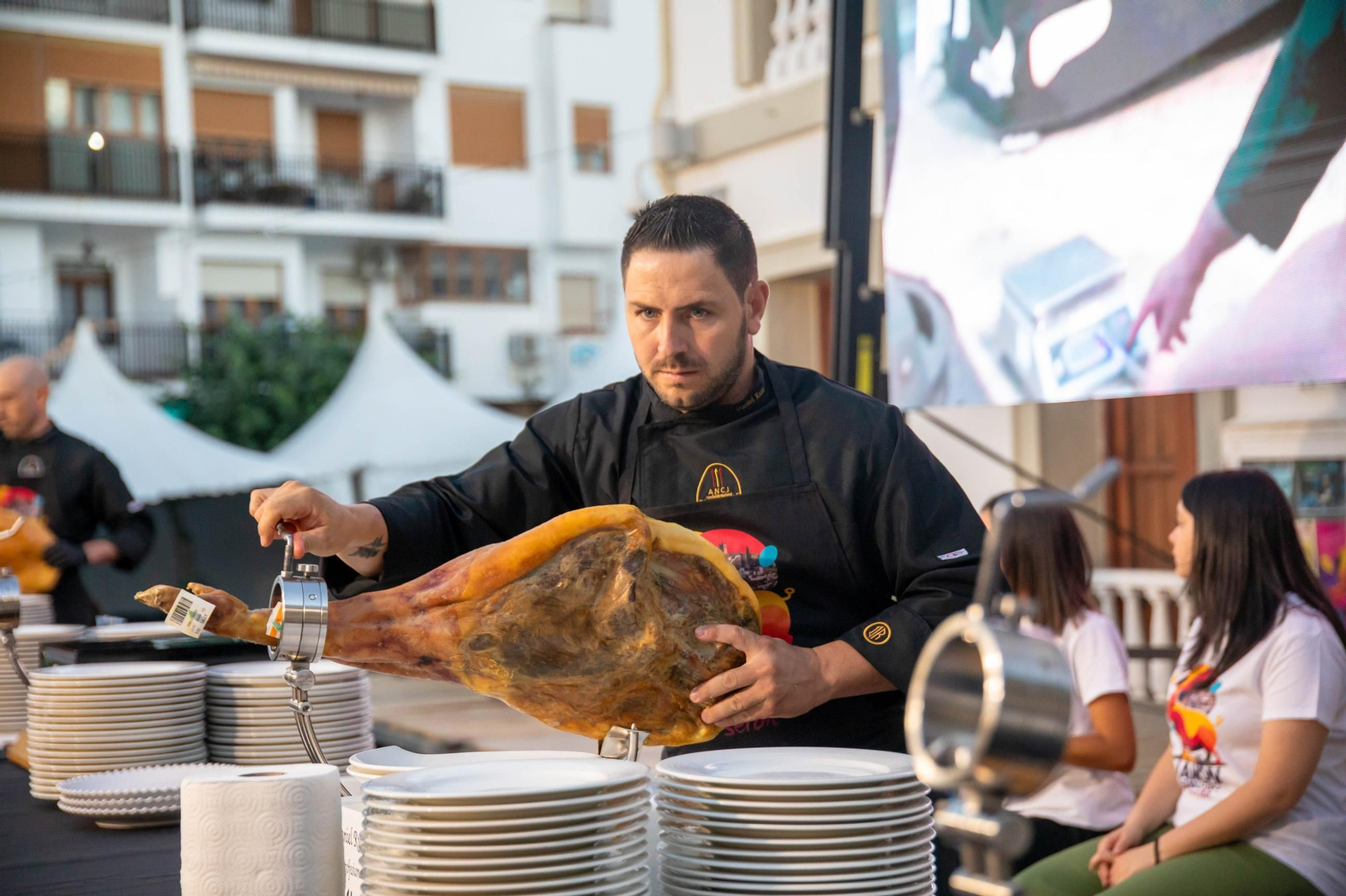 Concurso de cortadores de jamón en Serón, en imágenes