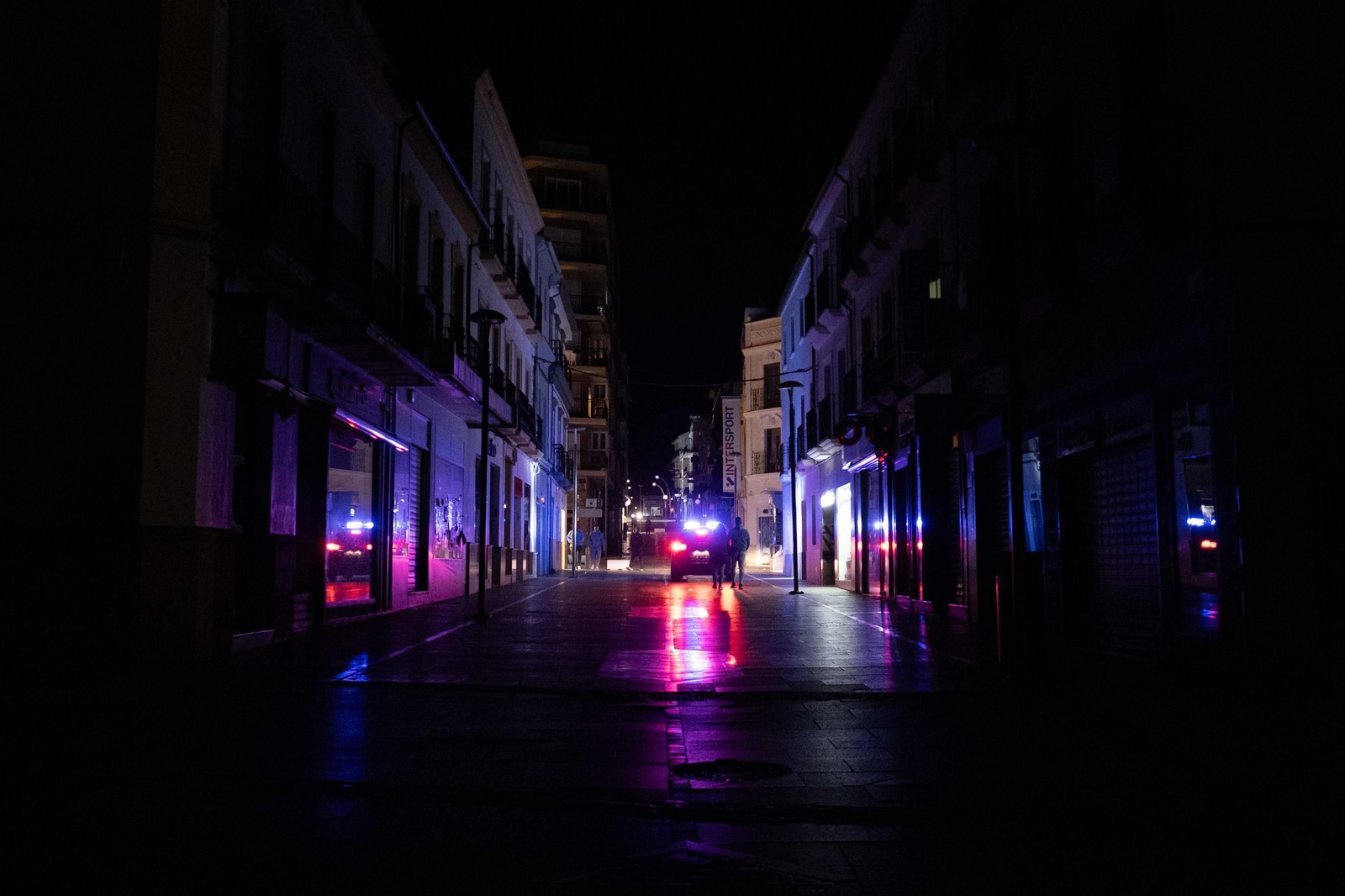 Apagón en Ronda, en imágenes