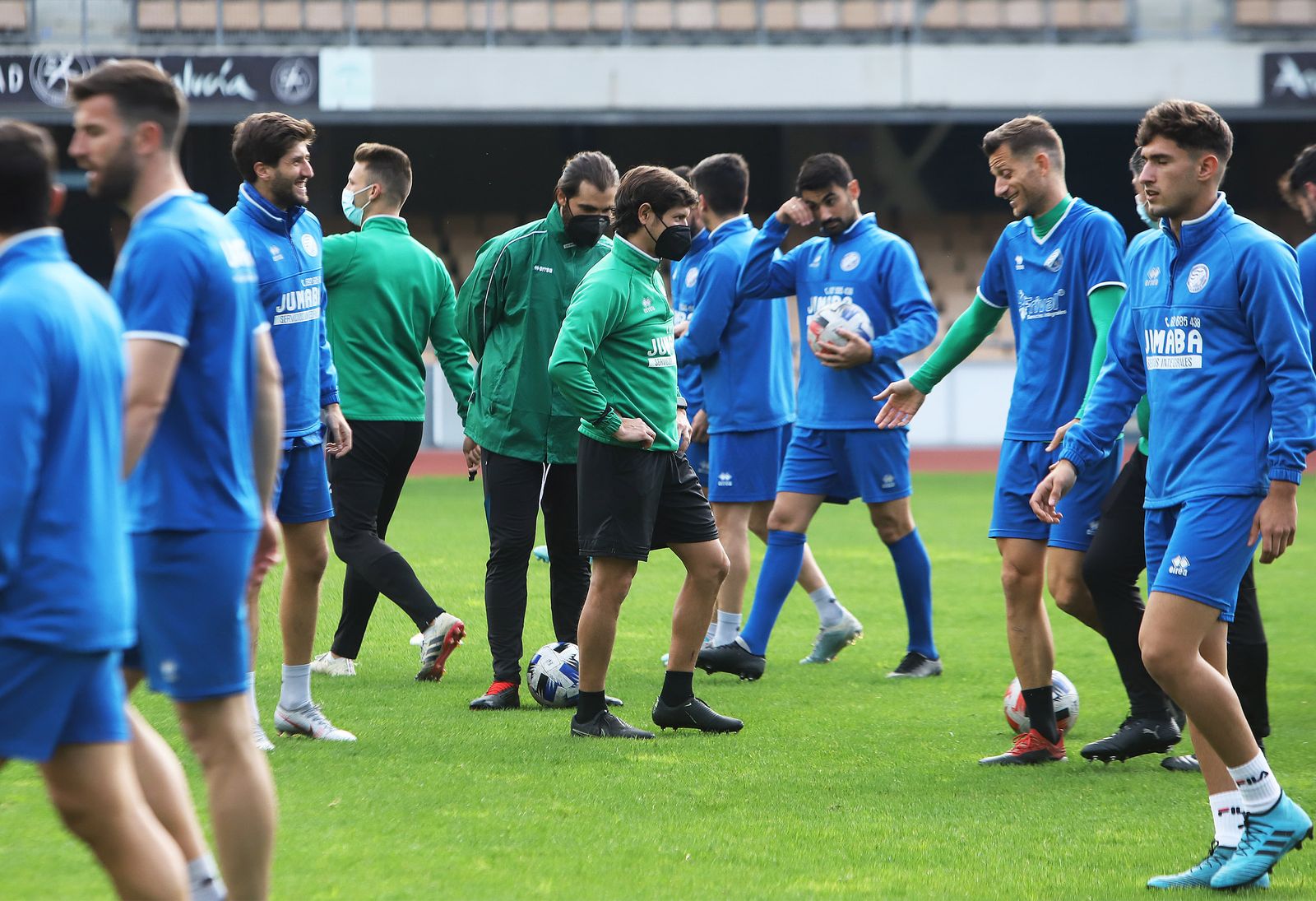 Entrenamiento del Xerez DFC en Chapín.