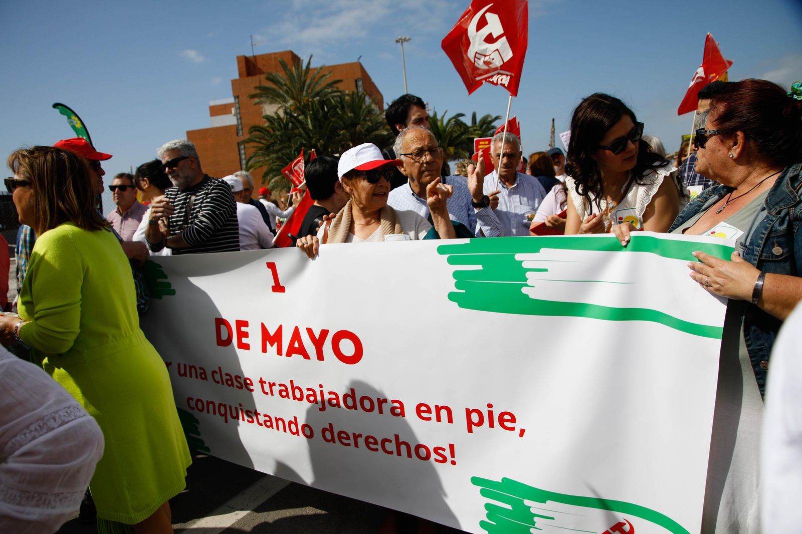 Las imágenes de la manifestaciones del 1 mayo en Almería, Día del Trabajador
