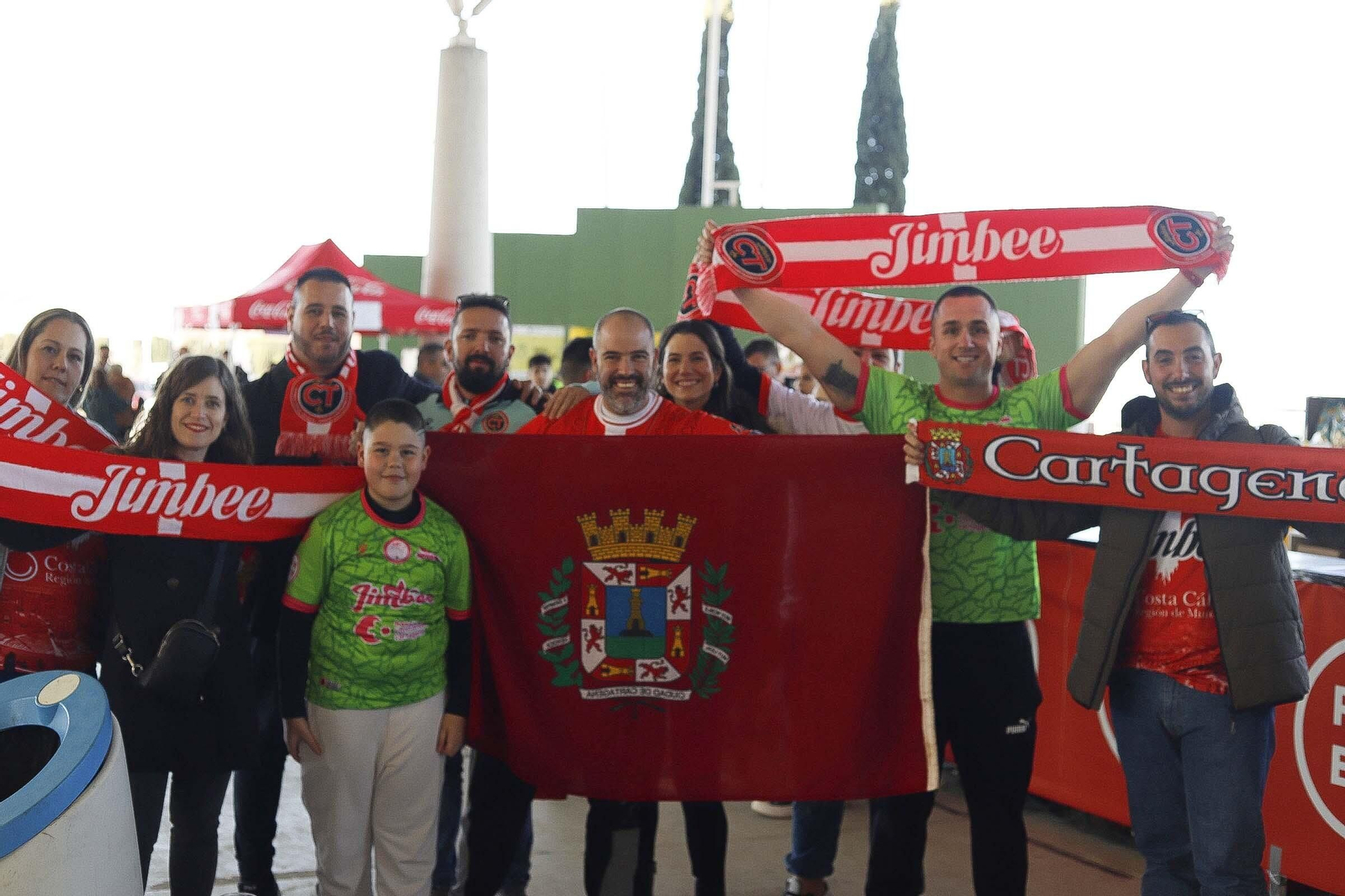 Así se ha vivido la 'fan zone' de la Supercopa de España y el recibimiento al Jaén FS