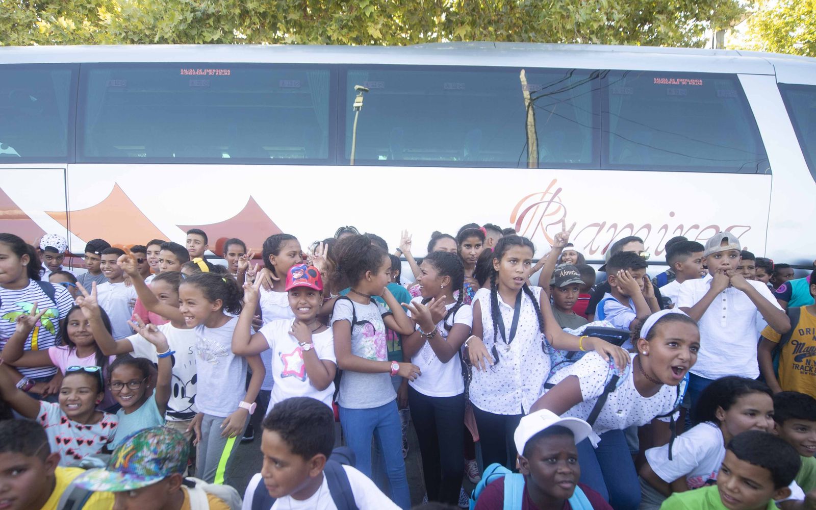 Llegada de los niños saharauis a Córdoba en verano de 2019.
