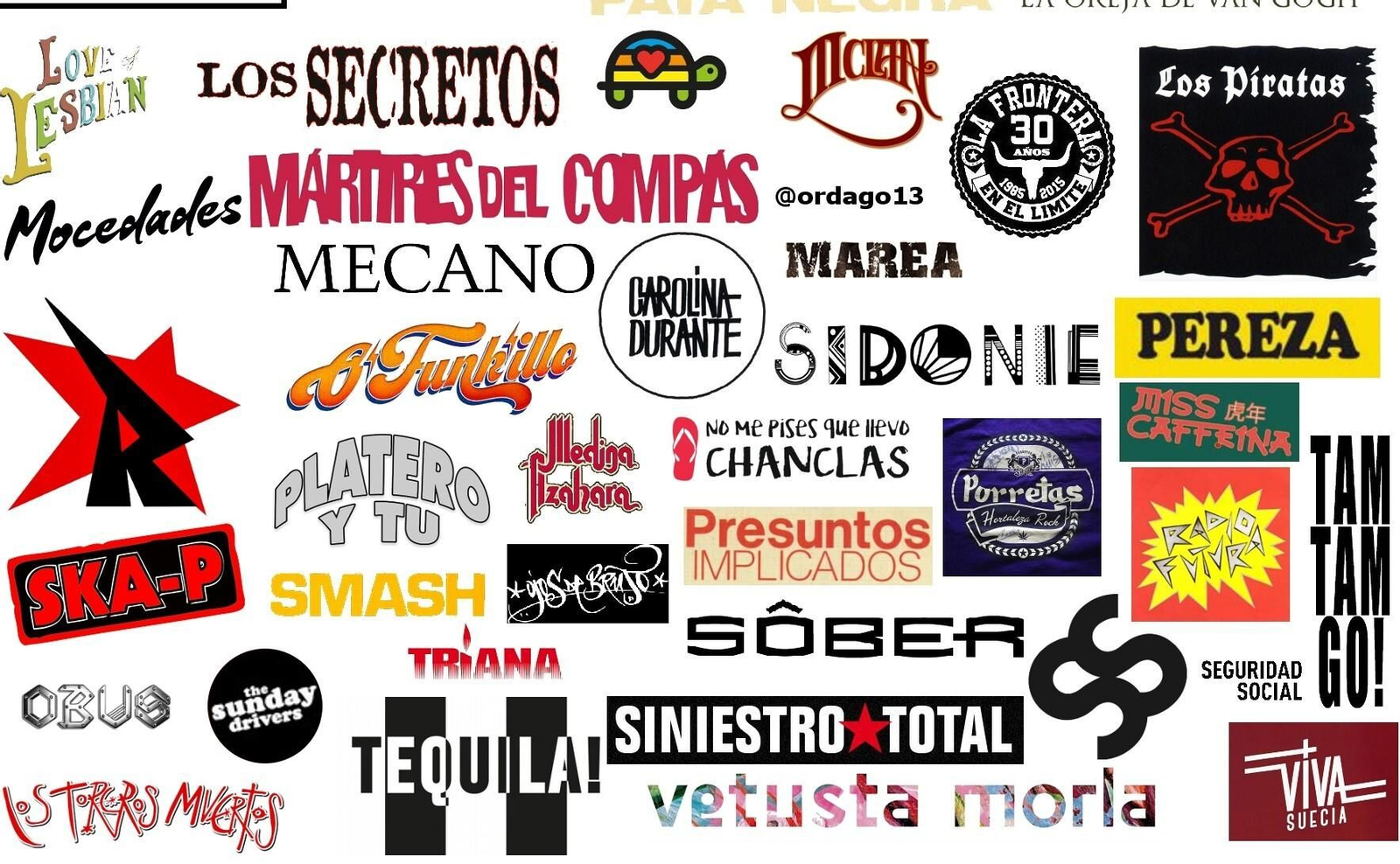 Cartel de la batalla de las bandas españolas.