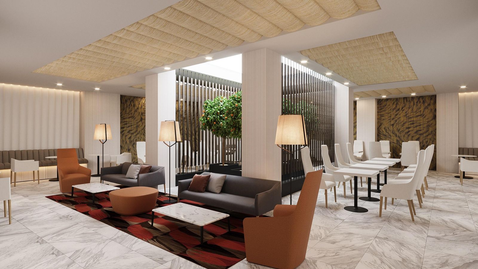 El comedor del hotel Abba.