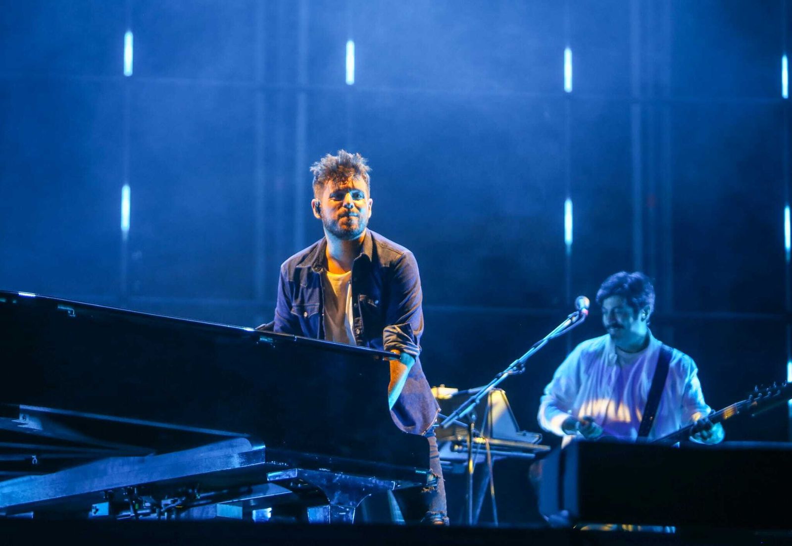 Pablo López durante su actuación en Sancti Petri, este lunes.