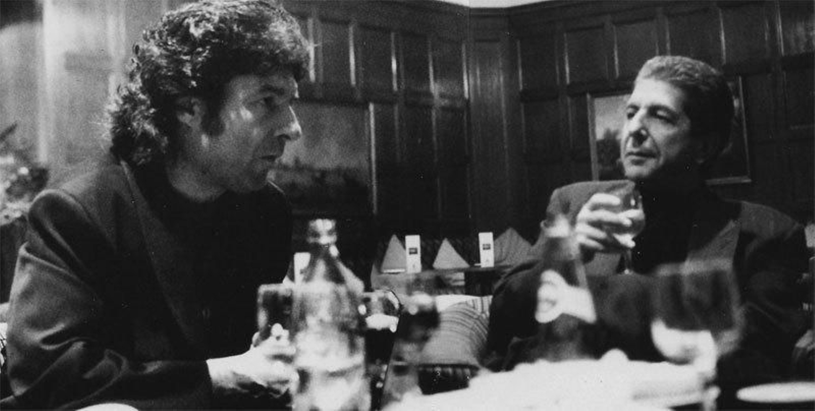 Enrique Morente, junto a Leonard Cohen.