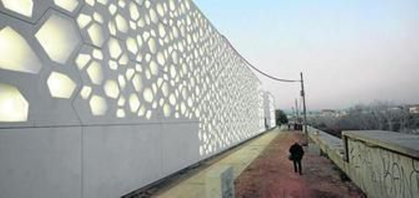 Una de las entradas del Centro de Creación Contemporánea, en Miraflores.