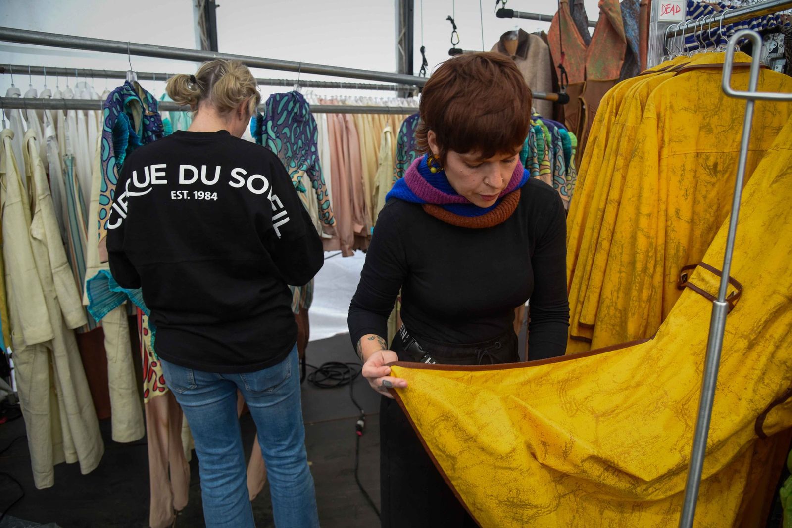 Ensayos y preparativos para el estreno del Circo del Sol en Sevilla 2026