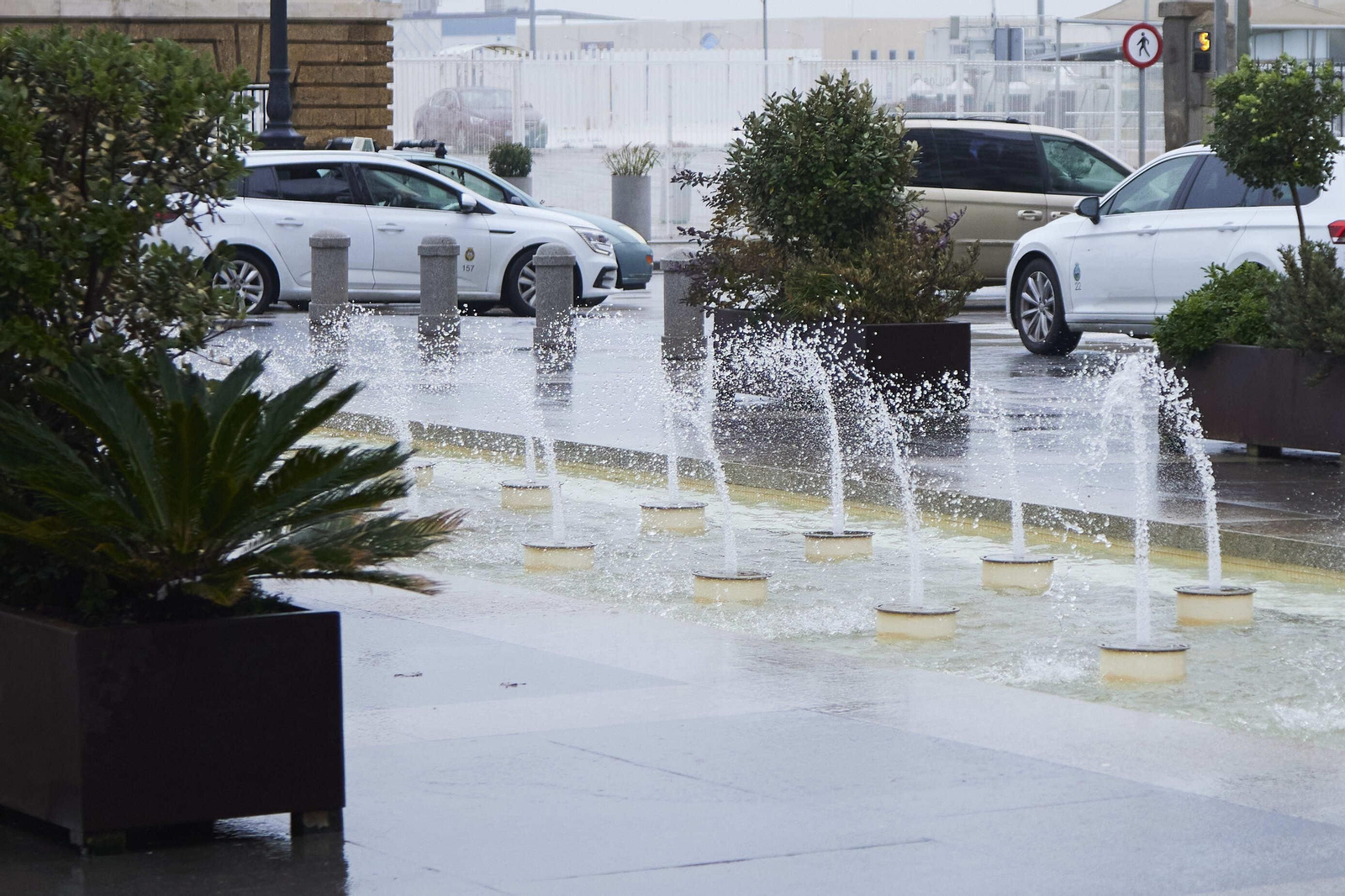 En Cádiz ha habido momentos de lluvia, pero lo que más se ha notado ha sido el fuerte viento
