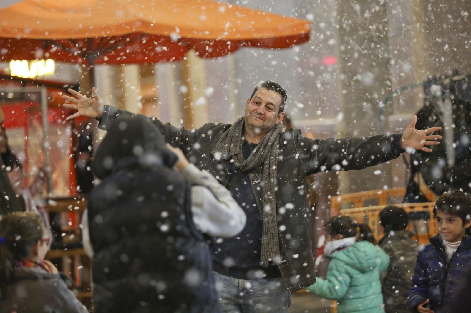 Blanca Navidad en la Plaza de las Flores