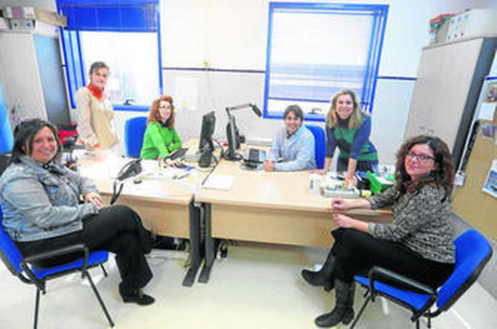 Elisa García España, Fátima Pérez, María José Benítez, José Becerra, Anabel Cerezo y María Contreras.