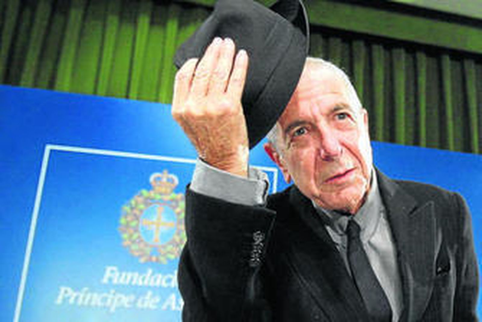 Leonard Cohen, en la entrega del Premio Príncipe de Asturias en 2011.