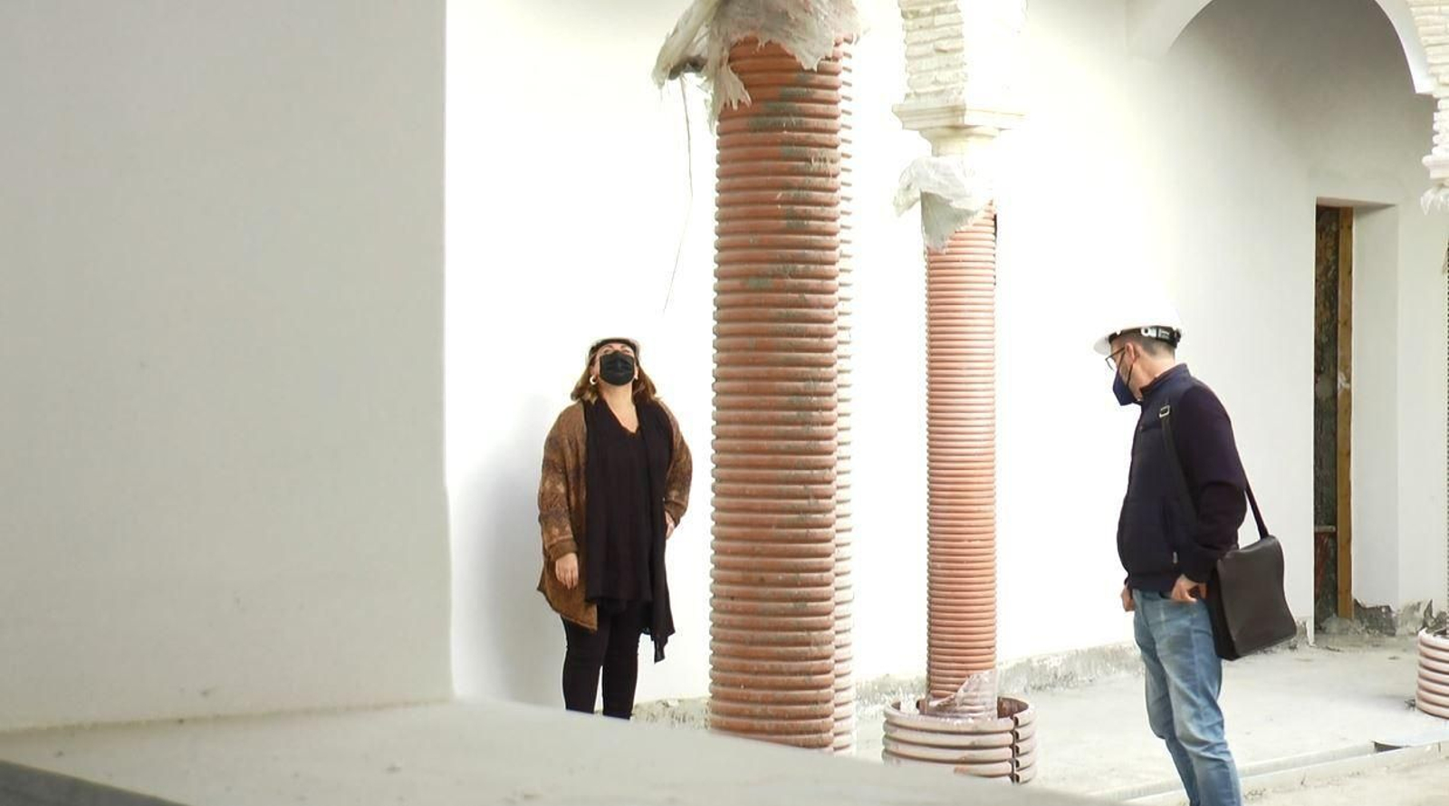 Visita de Amaya e Izco a la Casa de las Columnas