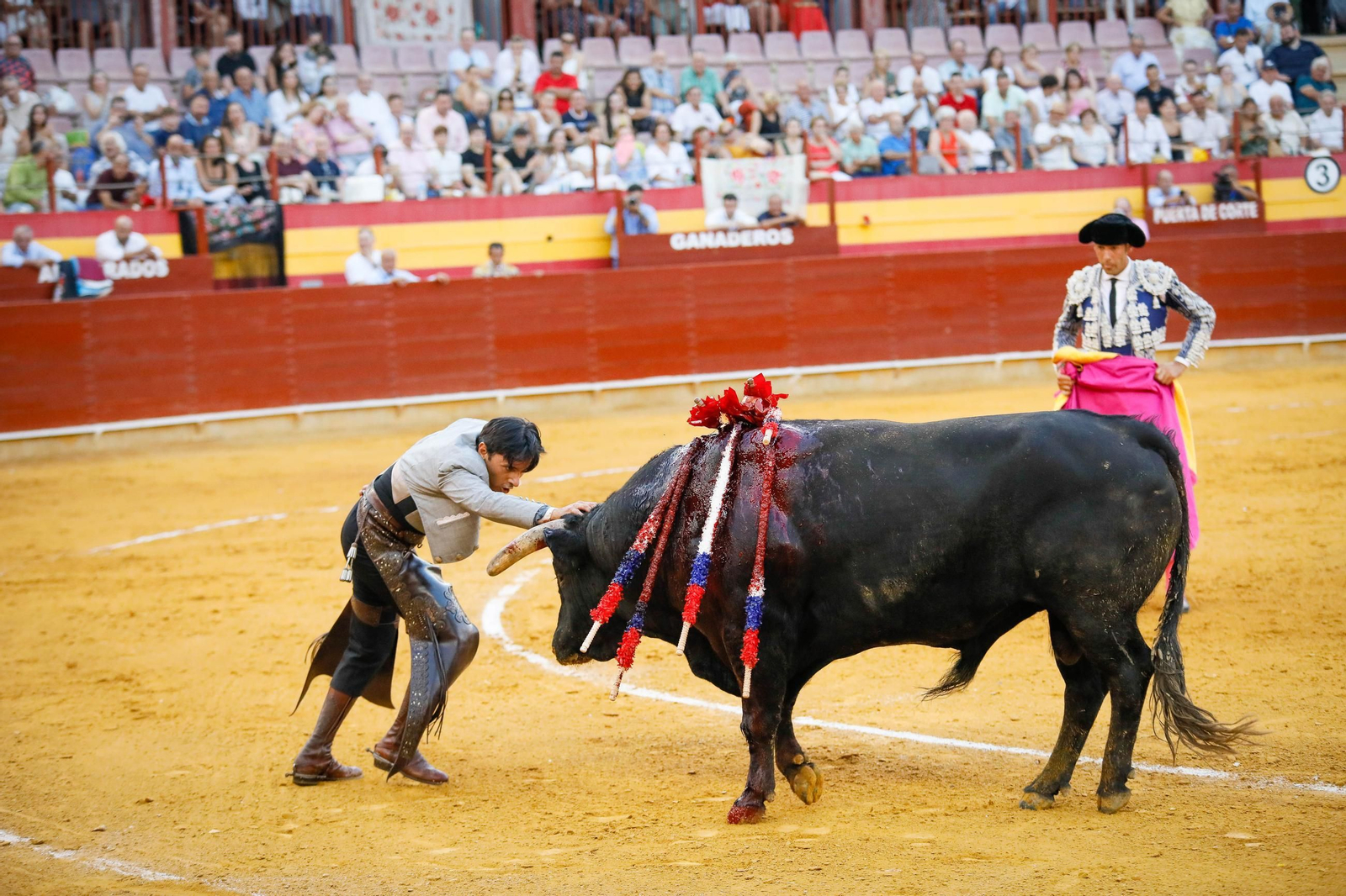 Imágenes de la corrida de toros en Roquetas de Mar