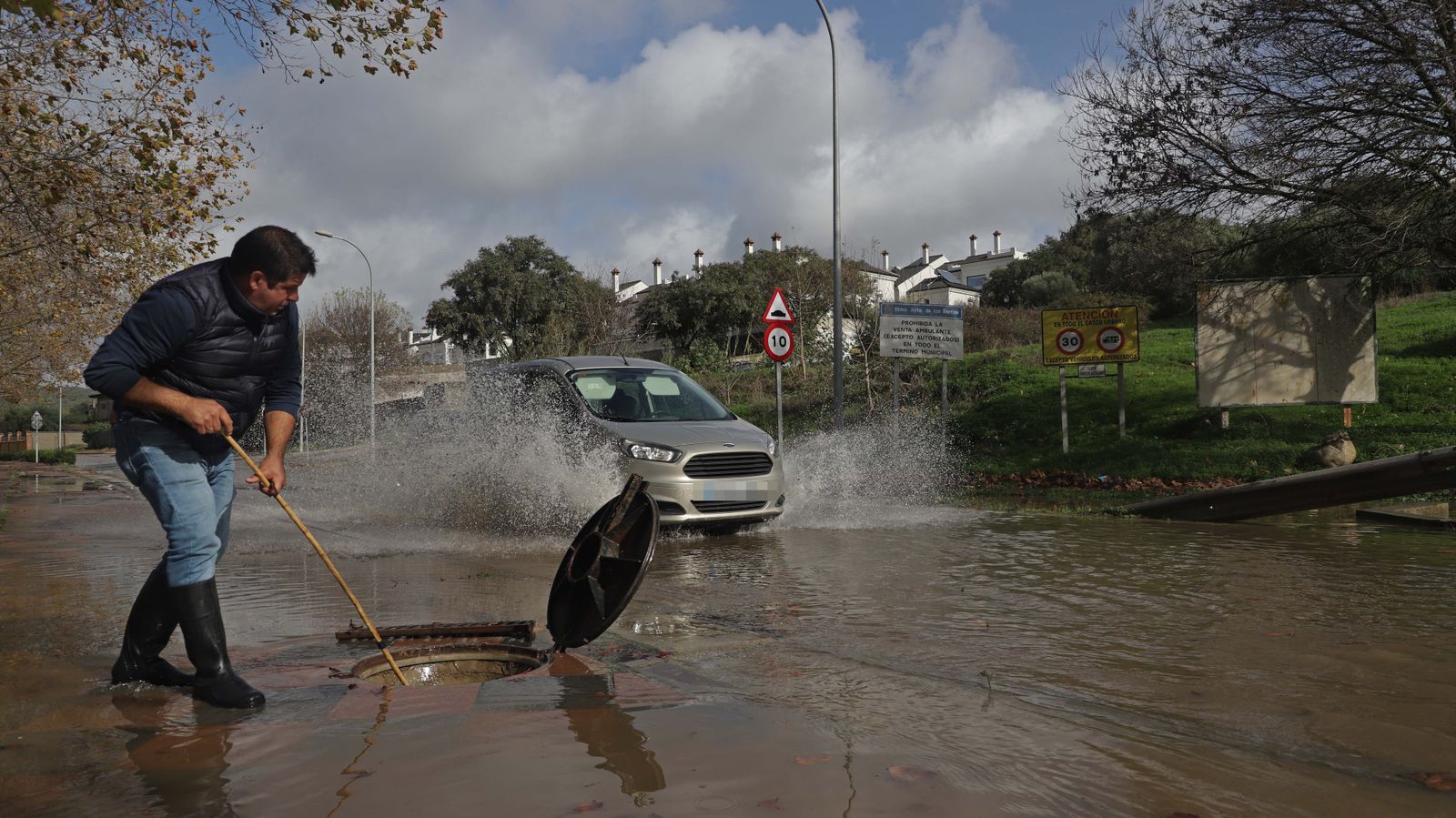 Fotos de los desperfectos provocados por la borrasca Efraín en el Campo de Gibraltar