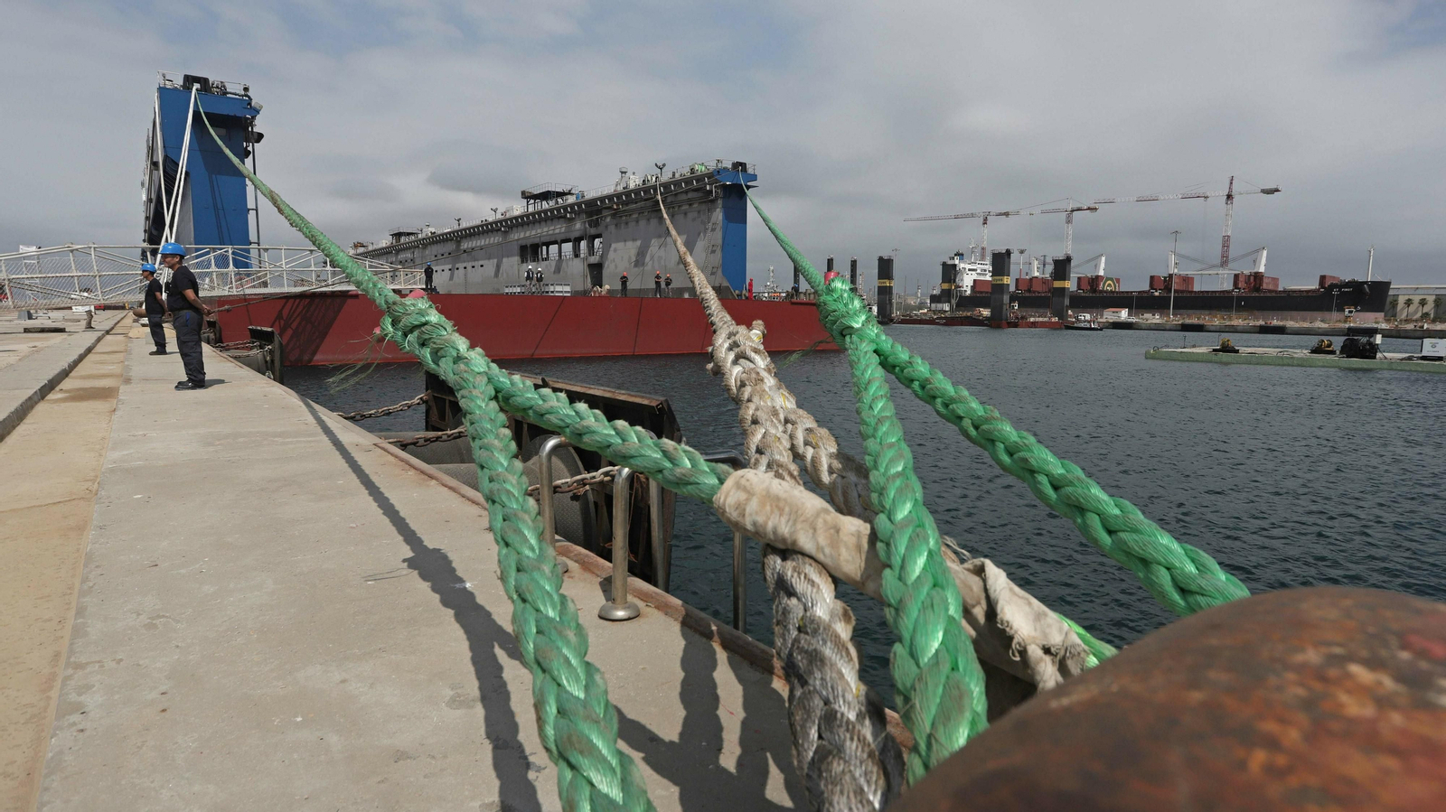 Las mejores fotos del nuevo dique flotante de Cernaval en San Roque