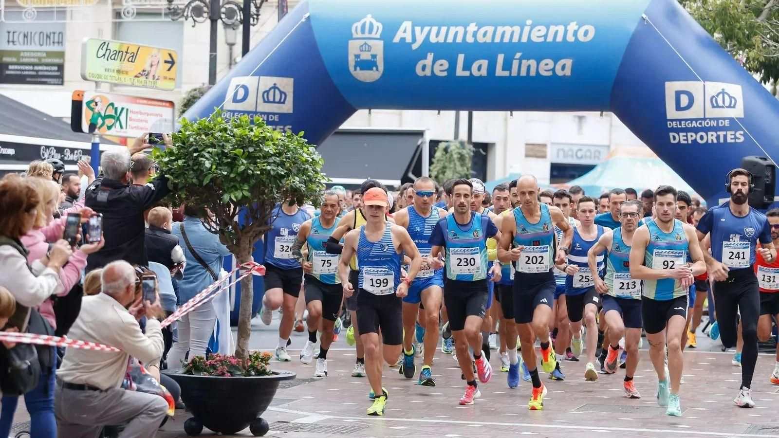 La salida de la carrera de la Inmaculada de 2024.