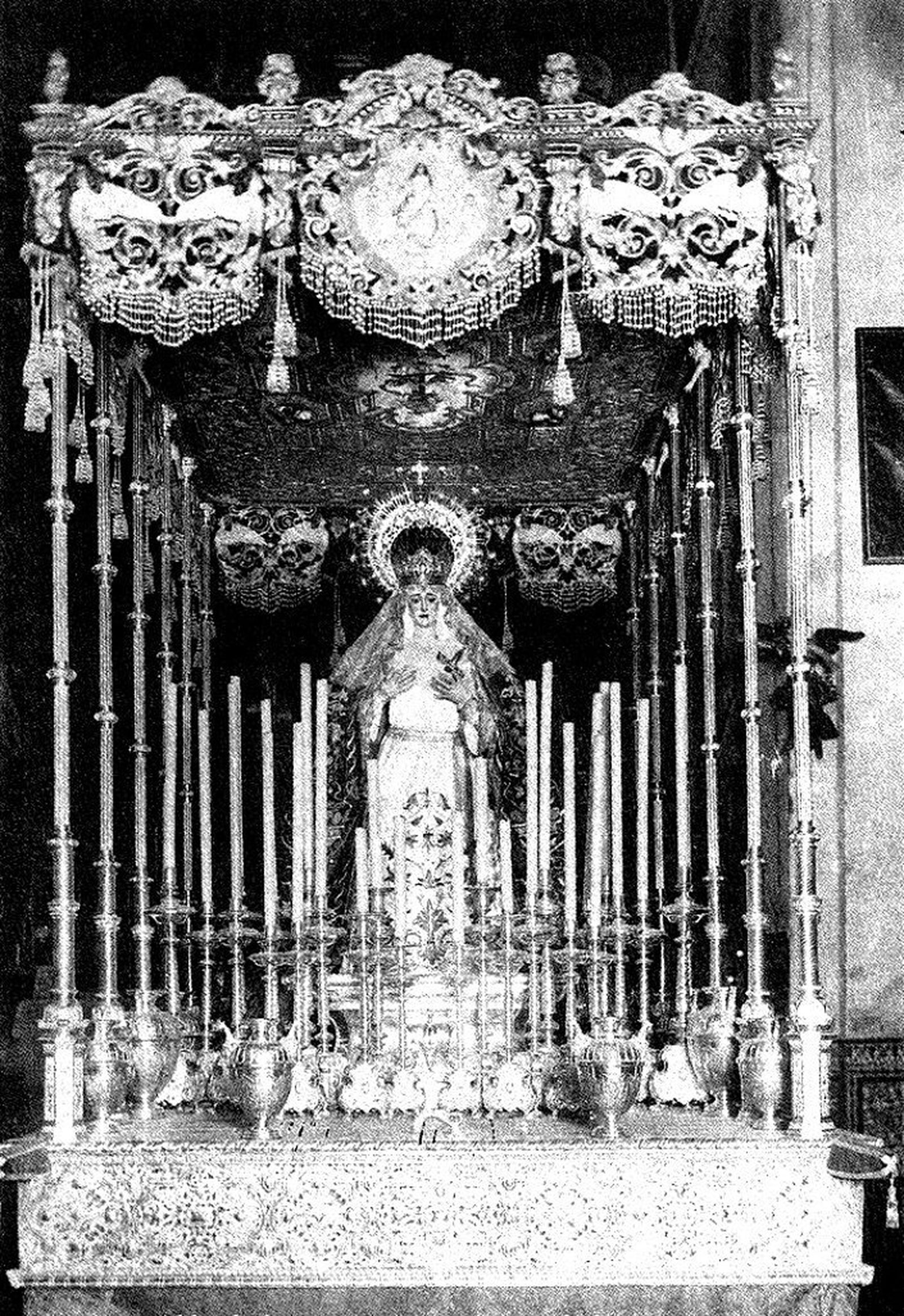 Cuaresma de 1930: la Virgen de la Palma se prepara para salir por primera vez bajo palio