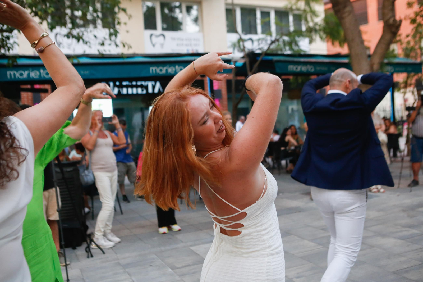 Fotos del flashmob de baile flamenco de Mercedes Alcalá y David Lozano